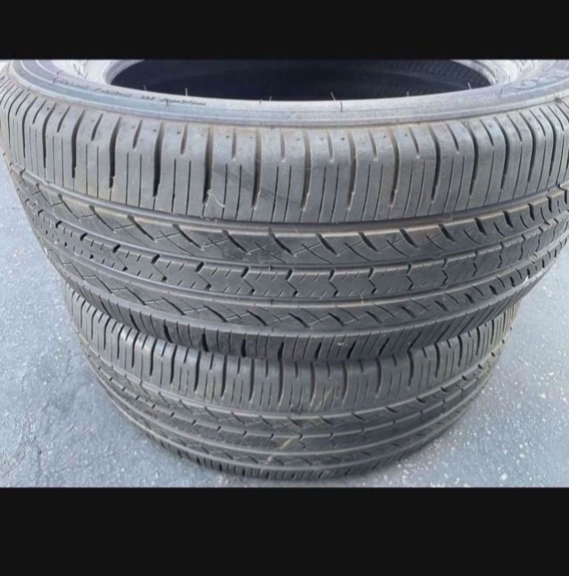 2 - 235/55r19 Toyo Tires Rav4 80% Good Tires Treads!!!!!