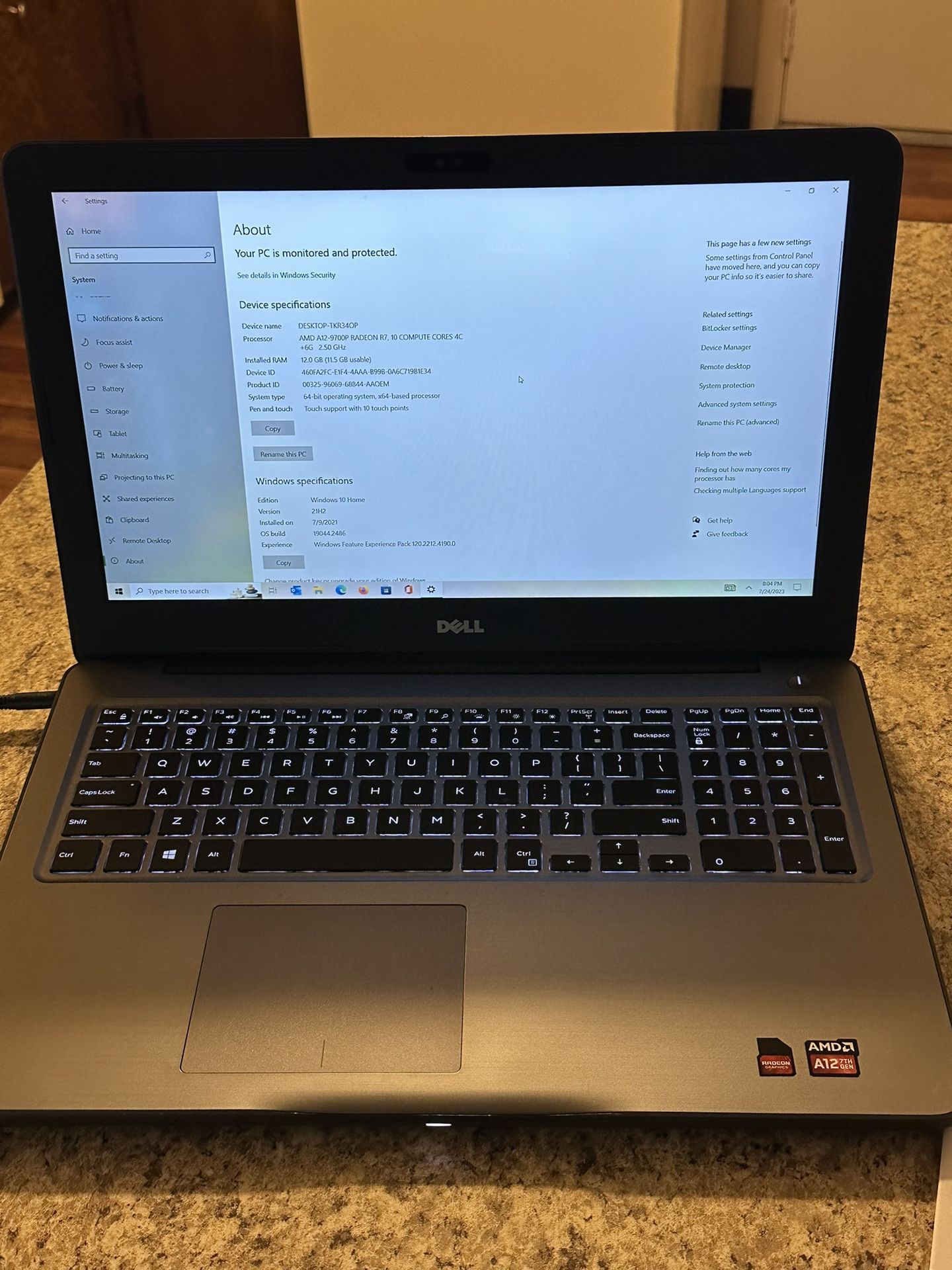 Dell Inspiron Touch Screen Laptop