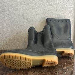 New- Women Black Rubber Rain Boots size 9
