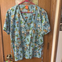 Vintage Nickelodeon Rugrats Scrub Top