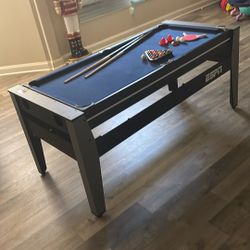 Awesome ESPN Pool Table, Table Tennis and air Hockey