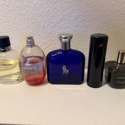 5 Bottles Men’s Cologne $120 All 