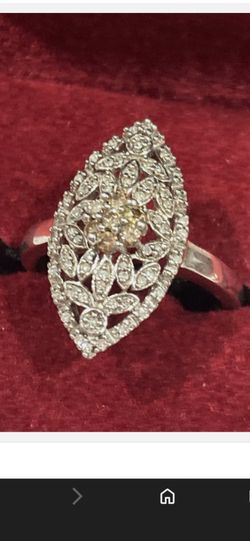 Affinity Champagne Diamond Ring And Necklace