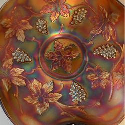 Two carnival glass bowls. $25 each.