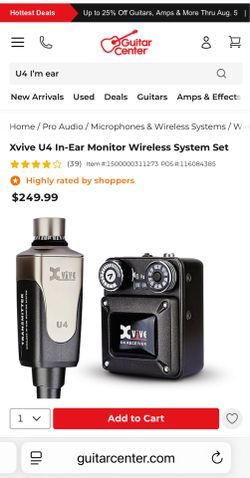 Wireless In-ear monitor system