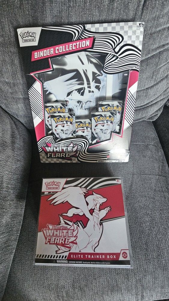 Pokemon White Flare Elite Trainer Box & Binder Collection Bundle 