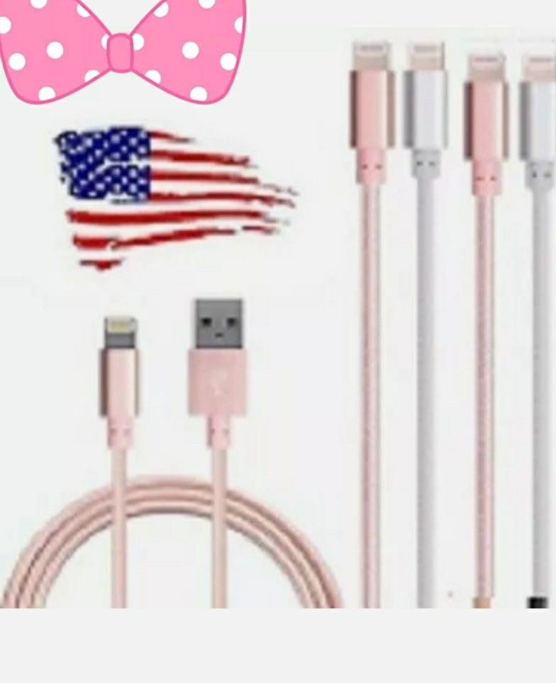 10FT Premium Braided Charger Cable for iPhone X 8 Plus 7 6