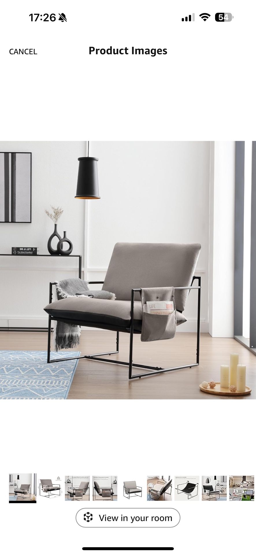 Sling Accent Chair for Living Room Bedroom