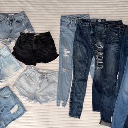 American Eagle Jeans + PacSun Shorts (2 Bundles)
