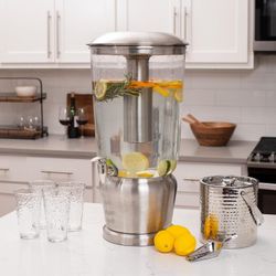 BirdRock 5 Gallon Stainless Steel Beverage Dispenser – Silver 3A-5