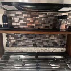 Over Stove Wooden Spice Rack Shelf — Excellent Condition!