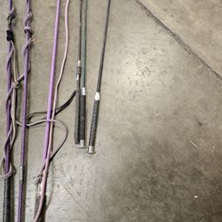 Horse whips.
Dressage Lunging 