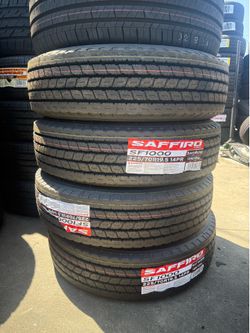 225/70x19.50 Saffiro (6) tires 14PLY INSTALLED AND BALANCED INCLUDED