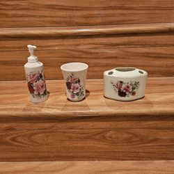 Bathroom Toothbrush Holder, Soap Dispenser, and Cup