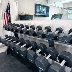 🔥 BRAND NEW REP FITNESS 2-Tier Dumbbell Rack + Full Urethane Dumbbell Set 🔥