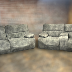 Free Delivery gray recliner, couch/sofa and loveseat