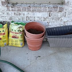 Plant 🪴 Pots With Miracle Gro Soil