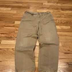 Tan baggy Timberland pants  Size 36x30#skater #workwear