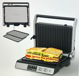 Panini Press 4 Slices Contact Non-Stick Grill