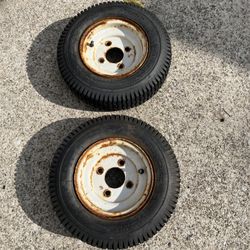 Pair Of Snowblower Tires 