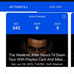 The Weeknd Tour Tickets 