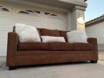 Like new Brown sofa bed couch