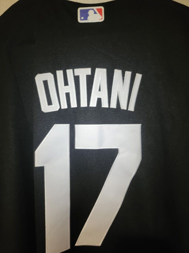 Shohei Ohtani Black And Red Dodgers Baseball Jersey XXL XXXL