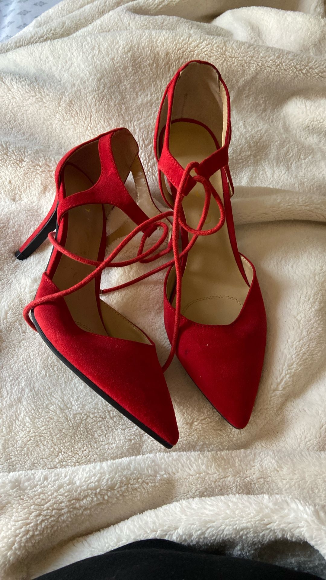 Red Pointed Toe Heels