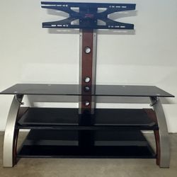 Contemporary Entertainment Center Glass and metal