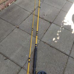 Fly Fishing Rod And Reel EagleClaw 8'6 " Wt#7 + reel of line Black Eagle 5/6

