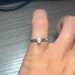 Platinaire 1/3 Ct Natural Diamond Ring 