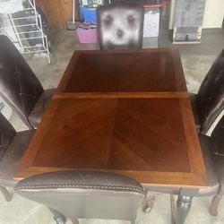 Dining Room Table And Six Chairs 