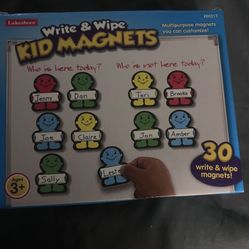 Lakeshore Write And Wipe Kid Magnets