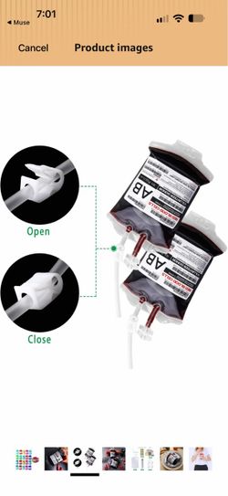 Halloween Blood Bag Drink Pouches