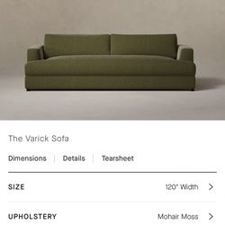 Maiden Home The Varick Sofa 120” Width