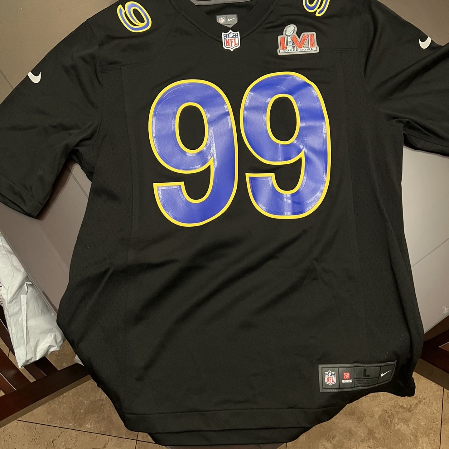 Aaron Donald Rams Super Bowl Jersey – South Bay Jerseys