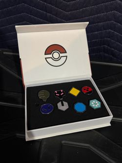 Pokémon Gym Badge Enamel Pin Set