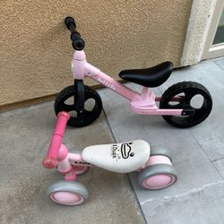 Two Balance Bikes