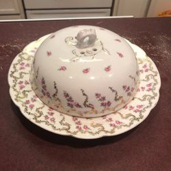 Beautiful Antique Austrian Warming Plate W/lid 