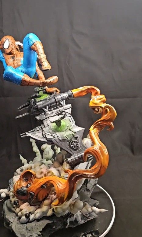 Spiderman Statue Hand Painted