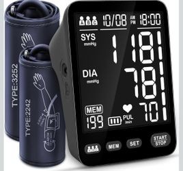 Blood Pressure Monitor Automatic Upper Arm Cuff