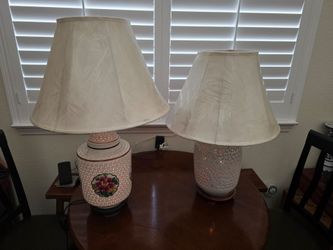 Two Oriental Lamps for sale