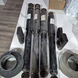 2013 Oem Shocks, bump stops, and wheel spacers