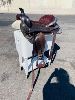 Horse saddle sterling silver