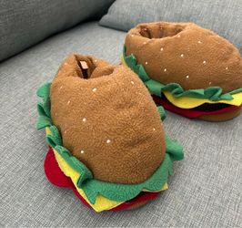 Old Navy cheese burger slippers Kids Size XL