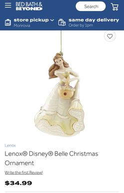 Lenox Disney Belle Ornament