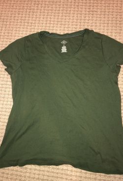 dark green v neck