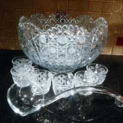 Vintage Punch Bowl Set