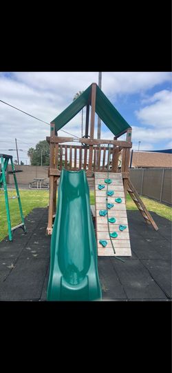 Gorilla Wooden Playset with Slide