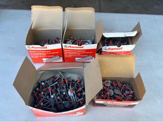 Large Lot Ramset Powder Fasteners Drive Pins w/ Washers – 5 Boxes